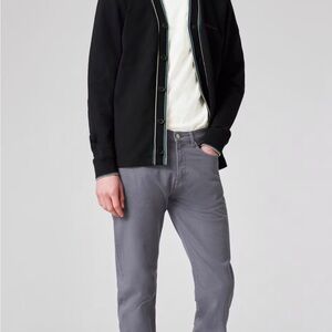 Paul Smith Tapered-Fit Mid Grey Garment-Dyed Organic Cotton-Stretch Jeans